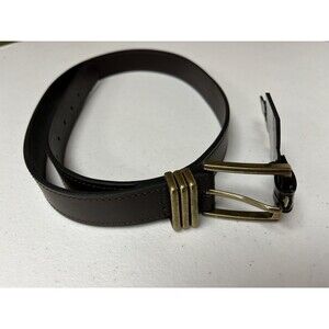 White Stag - Men's - Brown Leather Belt - Bronze Color Buckle ****** Size XLarge